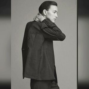 ZARA ZW COLLECTION DARK GRAY WOOL BLEND BLAZER ✨️✨️✨️